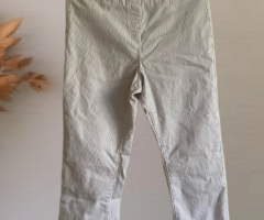 Pinstripe Cropped Pants - Image 4