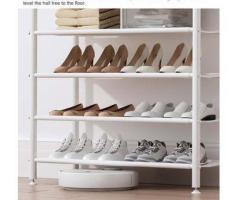 5 Layer Shoe Rack with Coat Hanger