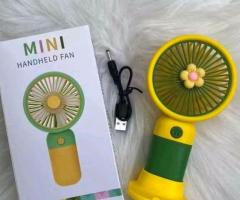 USB Rechargeable Fan With Phone Stand