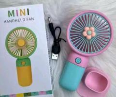 USB Rechargeable Fan With Phone Stand - Image 5