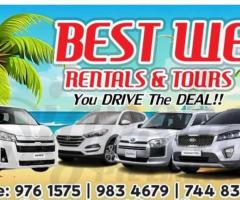 Bestwest Rentals tours & transfers
